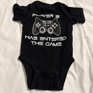 Newborn Onesie Bodysuit Video Games Gamer "Player 3 has entered the game"